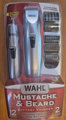 NUEVO Kit combinado de recortadora de batería Wahl para bigote y barba 05606-420 D8 Foto 1 de 4