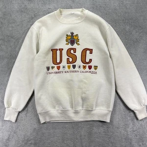 Vintage USC Trojans Football Sweatshirt Herren Small weiß NCAA - Bild 1 von 13