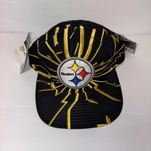 Vintage 90s Starter NFL Pro Line Pittsburgh Steelers Collision Wool Snapback Hat - Picture 1 of 10