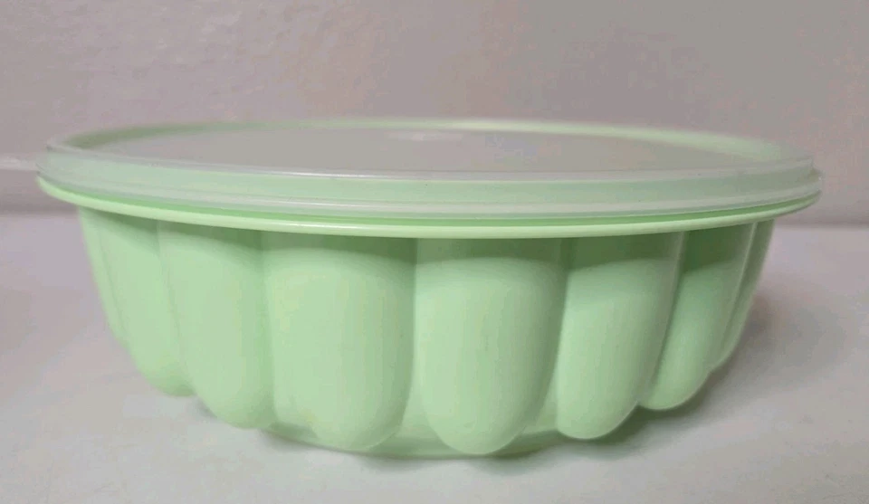 Vintage Tupperware Three Piece Jello Ice Ring Mold Mint Green 3 Pieces - Image 1 of 4
