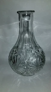 Vintage Anchor Hocking Medaillon Klarglas Karaffe ohne Stopfen Blumenvase 7,5 - Bild 1 von 6