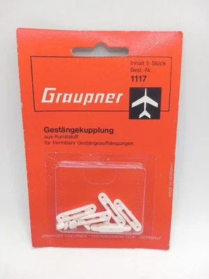 NOS GRAUPNER NR.1117 LINKAGE COUPLING INHALT 5 STUCK BEST.-Nr. GESTANGEKUPPLUNG - Image 1 of 4