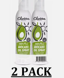 Chosen Foods 100% Pure Avocado Cooking Oil Spray 8oz Each, 2 Pack *FREE SHIPPING - Picture 1 of 9