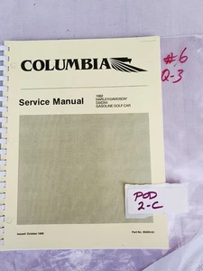 Columbia ParCar 99449-82 D-3, DX-4 Harley Davidson Golf Car 1982 Service Manual - Picture 1 of 3