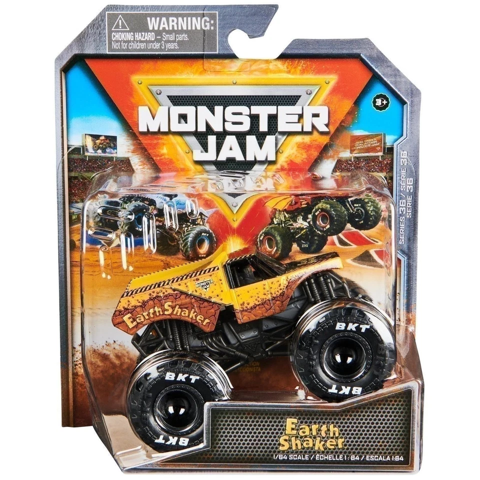 Monster Jam, Official Earth Shaker Monster Truck, Die-Cast Vehicle, 1:64... - Image 1 of 4