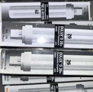10x Sylvania Delux D 20680 CF26DD/835 Compact Fluorescent Bulb 26W - Picture 1 of 2