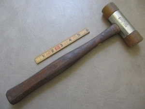 Vintage SNAP-ON Tools BH92B Wood Handle Non-Marring Hammer Mallet Underline Logo - Picture 1 of 9
