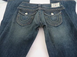 TRUE RELIGION JOEY TWISTED LEG 27 x 32 Denim Jeans EXCELLENT - Picture 1 of 5