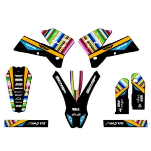 2006-2007 XC SERAPE Black Senge Graphics Kit Compatible with KTM - Bild 1 von 10