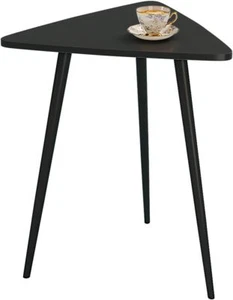 SAYGOER Black End Table for Small 13.5"D x 12.3"W x 17.7"H, Table-black - Picture 1 of 7