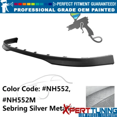 Fits 92-96 Honda Prelude Coupe Type-R Painted #NH552 Front Bumper Lip Spoiler PU Foto 1 de 4