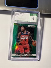 2013/14 Panini Prizm Bradley Beal #141 Green Wizards 2nd Year CSG 9 Mint