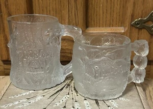 (2) Tazze in vetro McDonald’s 1993 serie Flintstones da collezione - Foto 1 di 8
