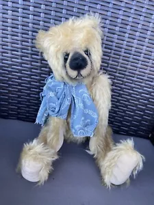 Künstler Teri Crews 17 Zoll Mohair gewichteter vollständig JTD-Teddybär mit Ausweis signiert süß!! - Bild 1 von 12