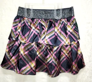 365 Kids/Garanimals  NEW♈Girl's Banded Satin skooter size 4~Pink/navy plaid - Picture 1 of 4