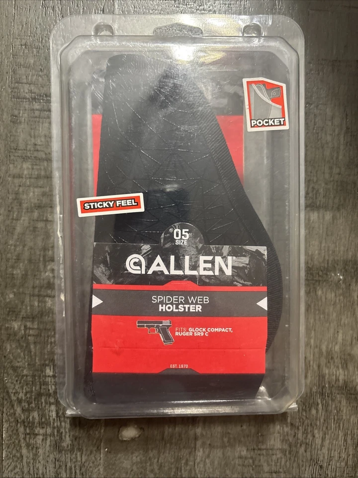 Funda Allen Spider Web Bolsillo Interior Pegajosa Talla 05 Glock 26/27 Ruger SR9C NUEVA Foto 1 de 4