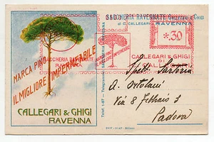 CALLEGARI E CHIGI RAVENNA IMPERMEABILE MARCA PINO ANNULLO PUBBLICITARIO FASCIO - Picture 1 of 1