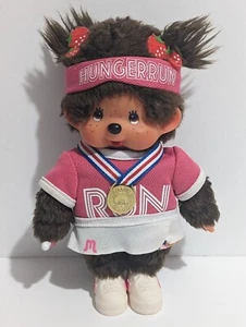 RARE 2019 Monchichi Plush Hunger Run Finisher Girl Pink Outfit HUNGERRUN Japan - Bild 1 von 6