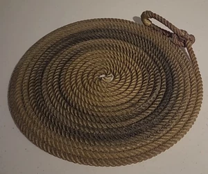 Lariat Lasso Western Seil Tablett Platte Ranch Kunst Dekor Handarbeit 13" - Bild 1 von 7