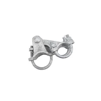 PLUM_FITTINGS Chain Link 2 1/2" [2 3/8" OD] Adjustable 180° Offset Arm Industrial Gate Hinge