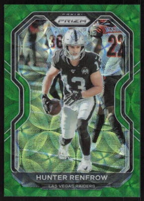 2020 Panini Prizm Prizm Green Scope #134 Hunter Renfrow /75 Las Vegas Raiders - Image 1 of 2
