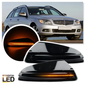 Dynamic LED Door Mirror Turn Signal Light for Mercedes W204 S204 W164 X164 W639 - Bild 1 von 8