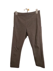 Athleta Leggings Free to Flow Seamless Crop Speckled Grey Size M - Picture 1 of 7