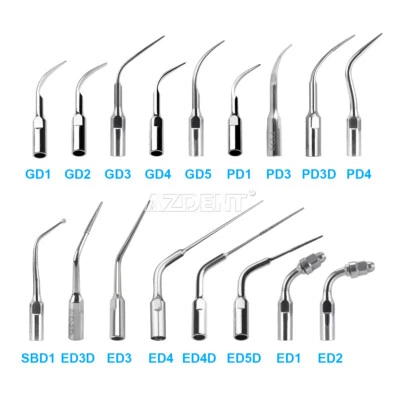 17Type Dental Ultrasonic Scaler Scaling Endo Perio Tip Fit for SATELEC NSK G P E - Image 1 of 4