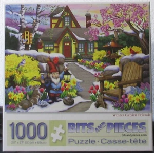 WINTER GARDEN FRIENDS BY NANCY WERNERSBACH - Complete - BITS & PIECES PUZZLE - Picture 1 of 2