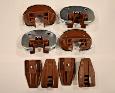 4x Guía de cajón Kenlin Rite Trak II deslizamiento con tope de metal y tornillos - Auténtico Foto 1 de 3