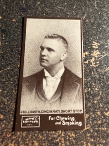 George Germany Smith Cincinnati Reds 1895 Mayo Cut Plug N300 1986 Reprint