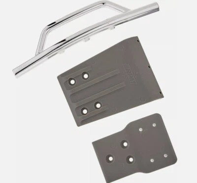 RPM Chrome Front Bumper & Skid Plate for Traxxas Slash 4x4 - RPM80023 - Image 1 of 4