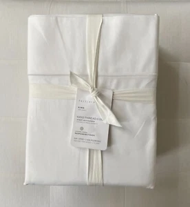Pottery Barn 1000 THREAD COUNT King Sheet Set White Luxurious NWT - Picture 1 of 1