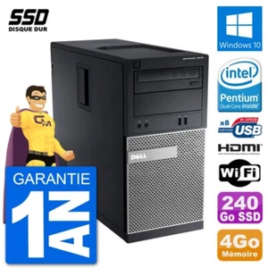PC Dell 3010 MT G2020 RAM 4Go SSD 240Go HDMI Windows 10 Wifi - Photo 1/3