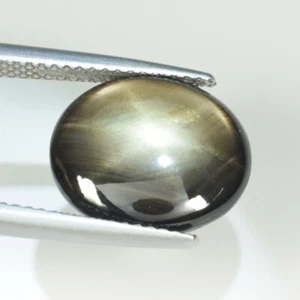 6,58 ct MEJOR GRADO ZAFIRO ESTRELLA NEGRO NATURAL - Cabujón Ovalado Ver Vdo SPL - Imagen 1 de 4