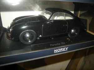 1:18 Norev Porsche 356 Coupe 1952 modelo original negro/negro en embalaje original - Imagen 1 de 1