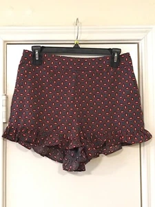 GIANNI BINI GB Women's Medium Ruffled Shorts Skort Zipper Back Pockets NWOT $44 - Picture 1 of 10