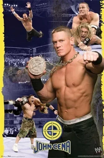 JOHN CENA - Collage de lucha libre WWE - PÓSTER 22,5 x 34 pulgadas Foto 1 de 1