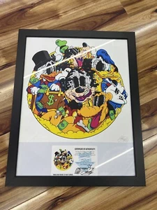 2018 Disney “Mouse And Friends " by Matt Gondek LE #73 of 150 Framed - Picture 1 of 5