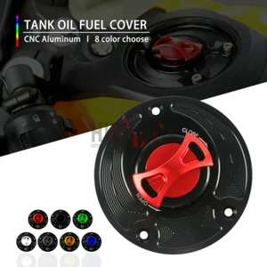 Motorcycle CNC Keyless Tank Fuel Gas Caps Cover FOR honda ST1300 2003-2011 - Picture 1 of 9