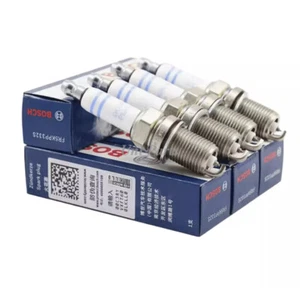 06H905601A For AUDI Q5 A4 VW Golf 1.8 2.0T FR5KPP332S 4X OEM BOSCH Spark Plugs - Picture 1 of 5
