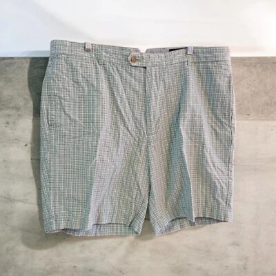 Pantalones Cortos Daniel Cremieux Para Hombre 40 Verde Cuadros Frente Plano Algodón Foto 1 de 4