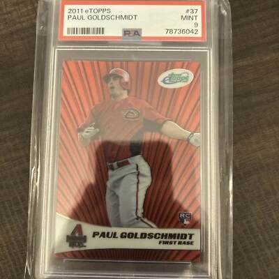 2011 eTopps - #37 Paul Goldschmidt /749 (RC) PSA 9 - Image 1 of 2