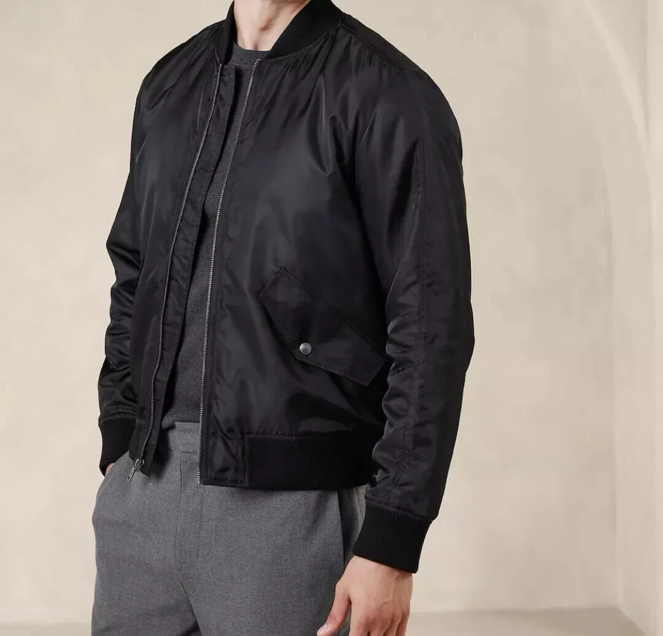 Banana  Republic Men's Bomber Jacket Black M and L - Image 1 of 1