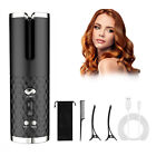 Cordless Ceramic Auto Rotating Hair Curler Curling Iron Hair Waver Wireless LCD