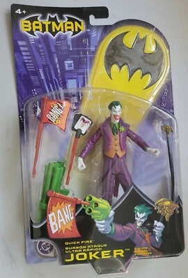 ¡NUEVA FIGURA DE COLECCIÓN QUICK FIRE JOKER DE 6 PULGADAS MATTEL 2003 DC COMICS BATMAN! C50 Foto 1 de 2