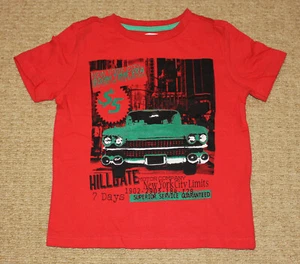 USED* - F&F Toddler Boys 'New York City Car' T-shirt - 3-4 years - Red - Picture 1 of 7