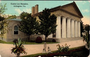 Postcard Curtis Lee Mansion Arlington Virginia Divided Back Card 1921