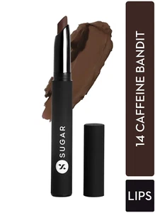 SUGAR Matte Attack Transferproof Lipstick -14 Caffeine Bandit Chocolate B (2g) - Picture 1 of 3