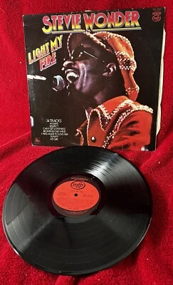 STEVIE WONDER LIGHT MY FIRE LP 1979 MFP 50420 UK IMPORT FUNK SOUL Motown - Image 1 of 4